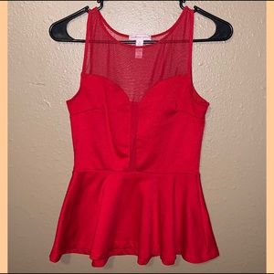 ❤️ Red Flare Blouse